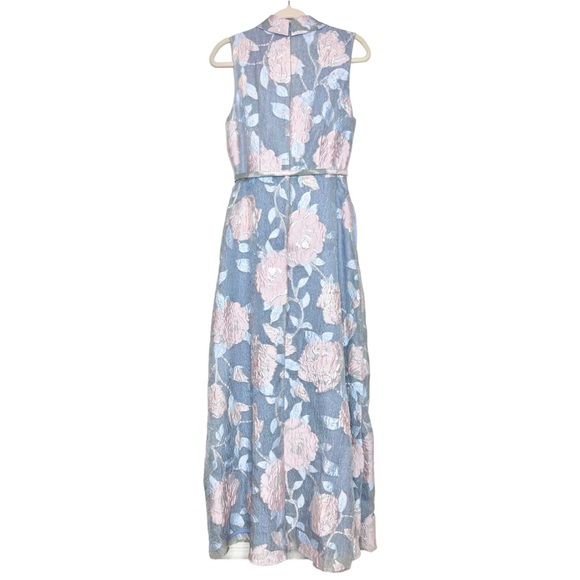 BADGLEY MISCHKA Darcy Maxi Dress in Dove. Size 6 - Picture 3 of 14